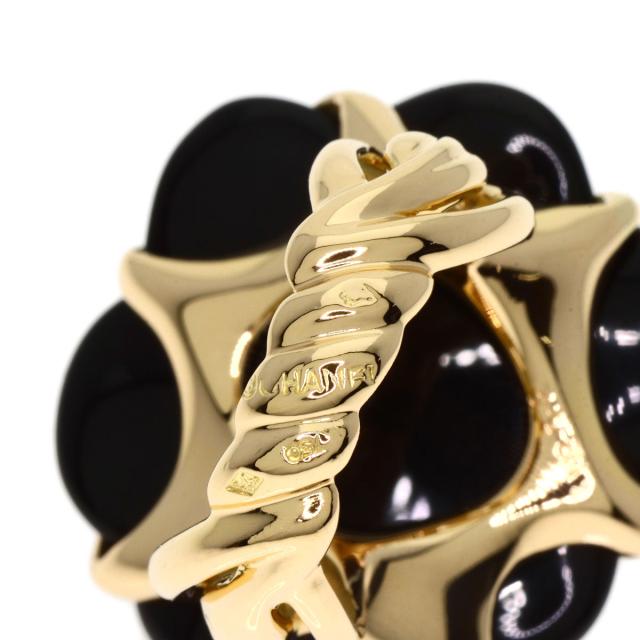 シャネル CHANEL  カメリア オニキス  リング・指輪 K18イエローゴールド レディース  中古_6