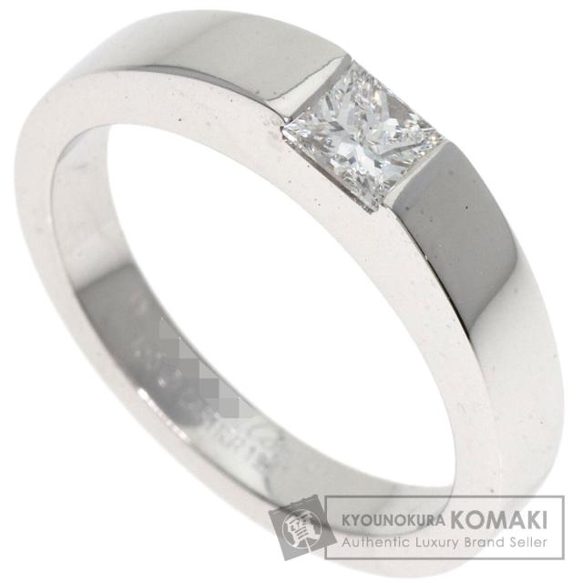 カルティエ CARTIER  タンクリング ダイヤモンド #49  リング・指輪 K18ホワイトゴールド 中古
