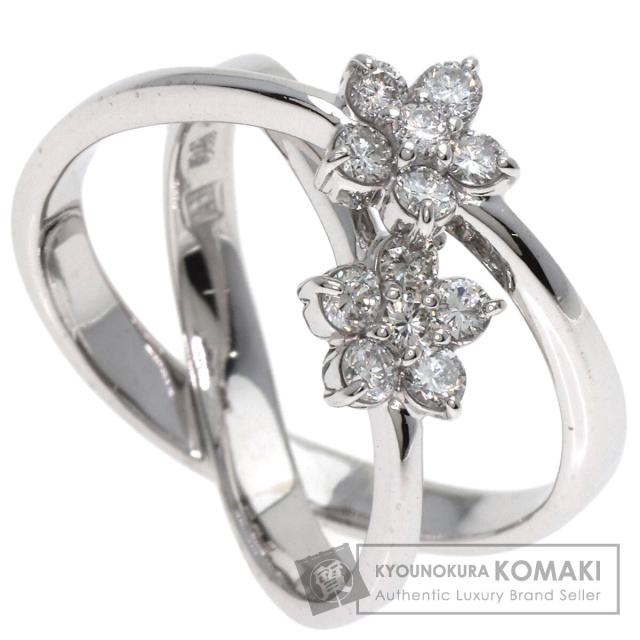 ポンテヴェキオ　フラワーモチーフリング　11号　美品 楽天市場】ポンテヴェキオ 指輪 レディース フラワー ダイヤ リング 11