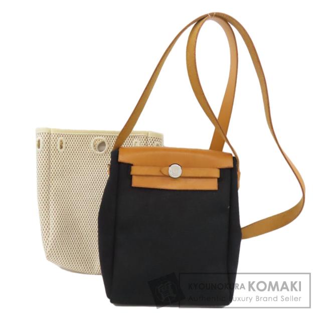 エルメス HERMES  エールバッグTPM シルバー金具  ショルダーバッグ トワル レディース  中古