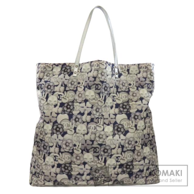 シャネル CHANEL  猫モチーフ  トートバッグ ナイロン素材 レディース  中古
