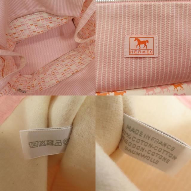 エルメス HERMES マザーズバッグ トートバッグ キャンバス レディース 中古_5