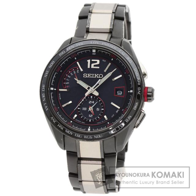 セイコー SEIKO SAGA267 8B63-0AS0 ブライツ フライト エキスパート 腕時計 チタンセラミック 中古
