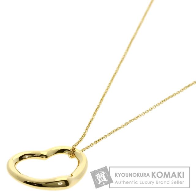 ティファニー K18イエローゴールドオープンハート 7ミリ ティファニー
