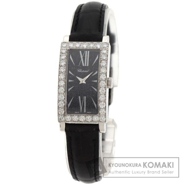 ショパール Chopard 13/6973-20  クラシック アベンチュリン  腕時計 K18ホワイトゴールド 革   中古