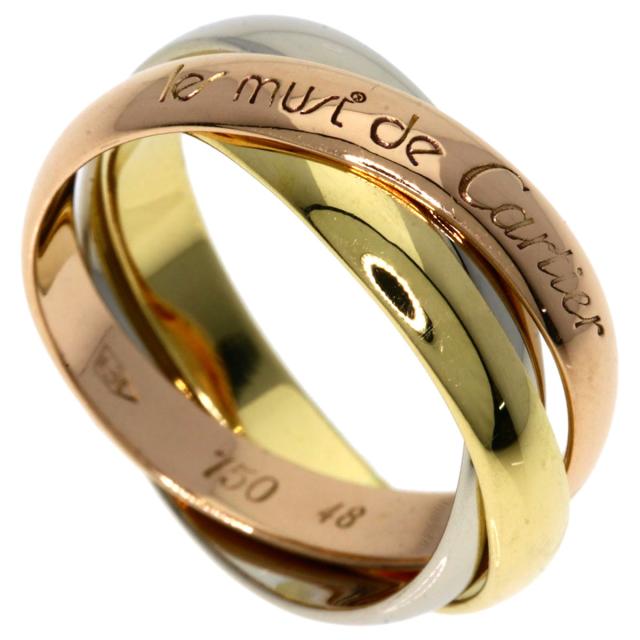 Cartier トリニティリング 750 K18 48号