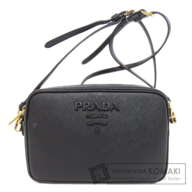 プラダ PRADA 1BH036  ロゴ  ショルダーバッグ サフィアーノ レディース  中古