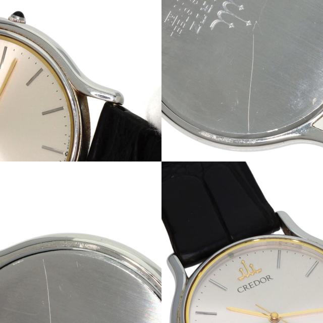 セイコー SEIKO 9571-6000 クレドール 腕時計 ステンレススチール 革