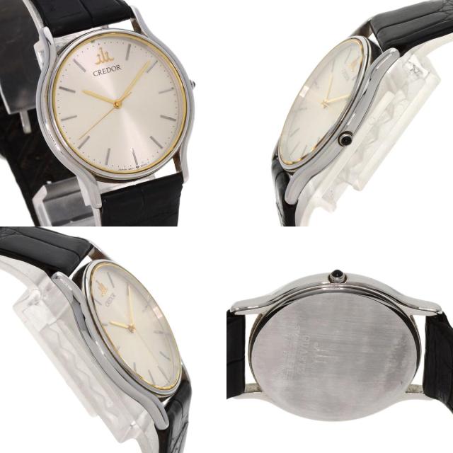 【美品】時計　セイコークレドール　稼動品9571-6000 セイコー SEIKO 9571-6000 クレドール 腕時計 ステンレススチール 革