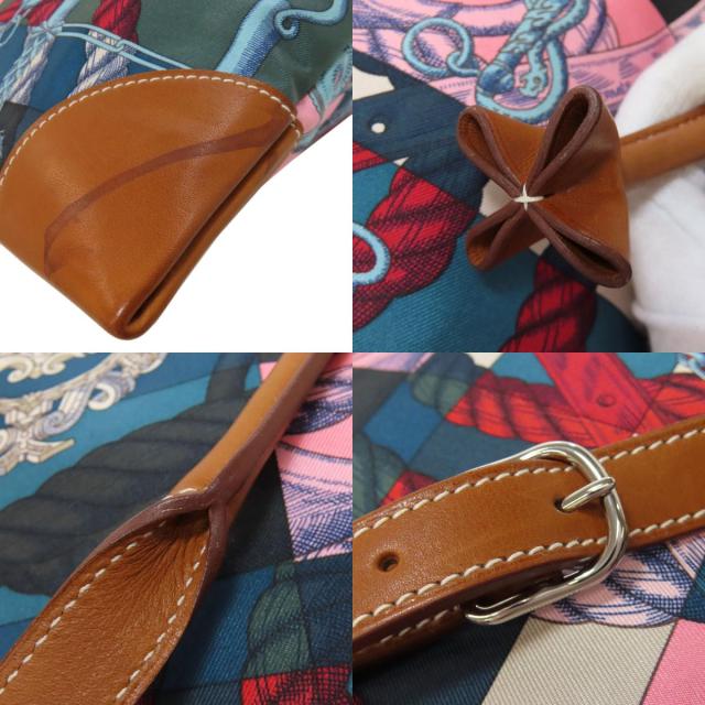 エルメス HERMES シルキーシティ ショルダーバッグ シルク レディース 中古_7