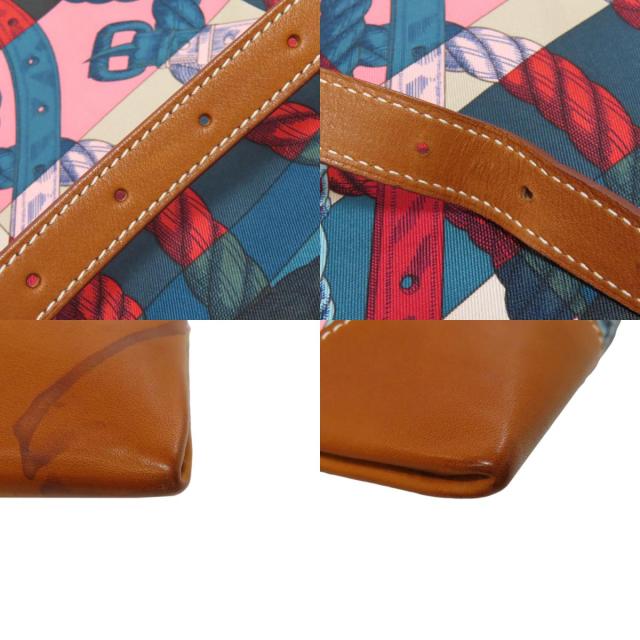 エルメス HERMES シルキーシティ ショルダーバッグ シルク レディース 中古_8