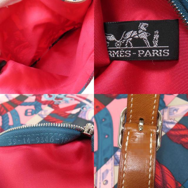 エルメス HERMES シルキーシティ ショルダーバッグ シルク レディース 中古_5