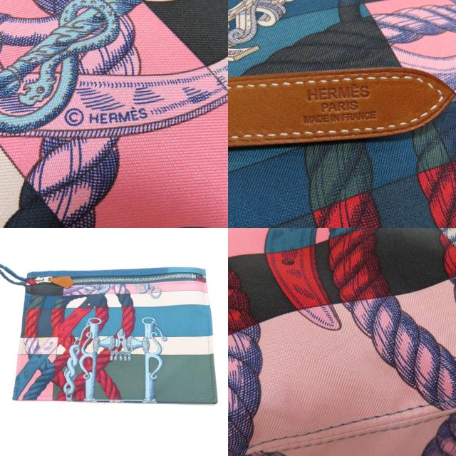 エルメス HERMES シルキーシティ ショルダーバッグ シルク レディース 中古_6