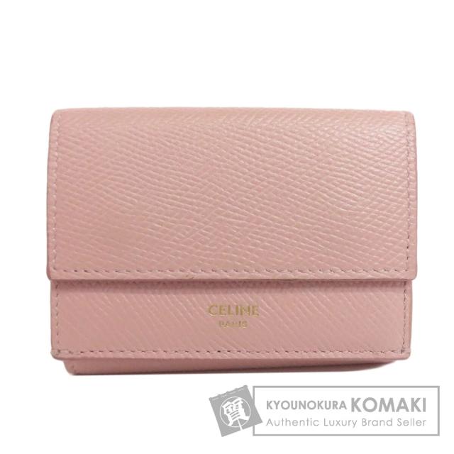 セリーヌ CELINE  三つ折り財布  二つ折り財布（小銭入れあり） レザー レディース  中古