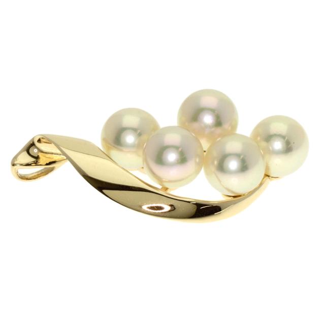 1800 ミキモトパールペンダントトップK14YGイエローゴールド6.7mm 1800 ミキモトパールペンダントトップK14YGイエローゴールド6.7mm 1800