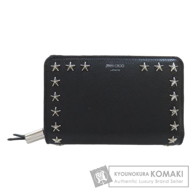 JIMMY CHOO ブラック 星型スタッズ 二つ折り財布 ジミー チュウ