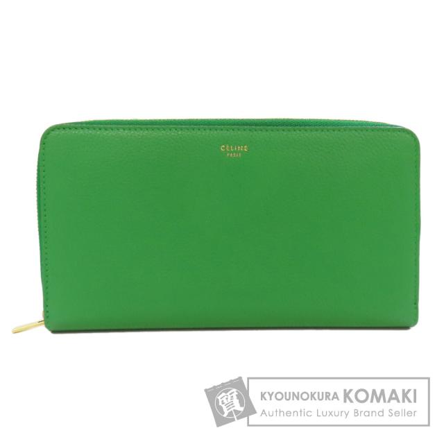 セリーヌ CELINE  ロゴ  長財布（小銭入れあり） レザー レディース  中古