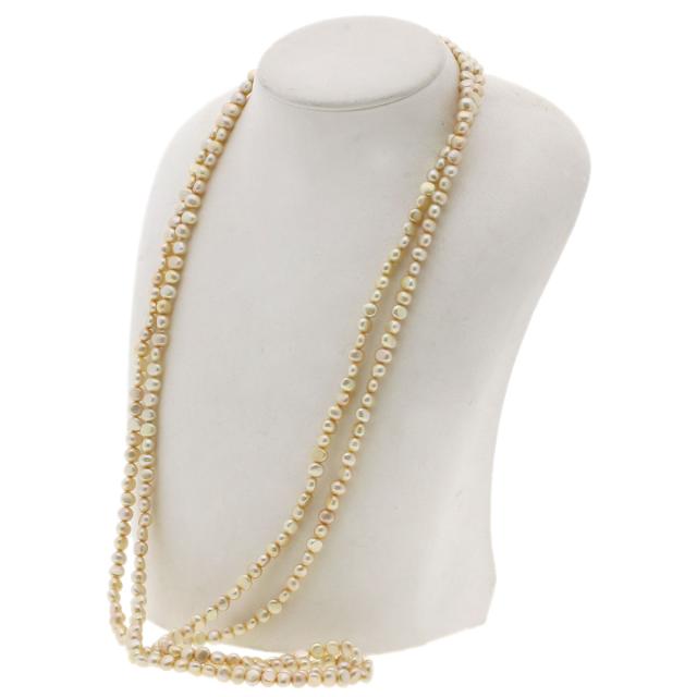 パール SELECT JEWELRY パール 真珠 ルビー ロング ネックレス K18YG 