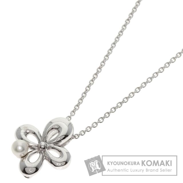 タサキ TASAKI パール 真珠 ネックレス シルバー レディース