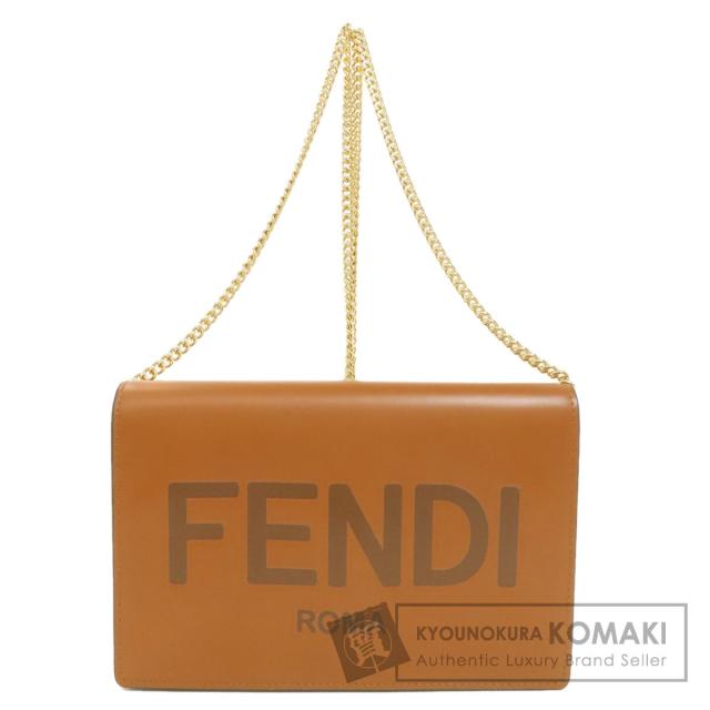 フェンディ FENDI  チェーンショルダー  ショルダーバッグ カーフ レディース  中古