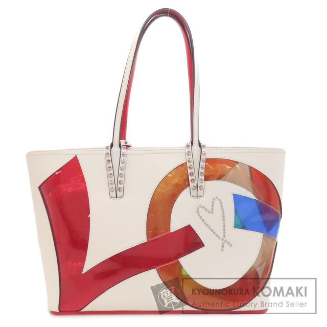 クリスチャンルブタン Christian Louboutin  スタッズ ハート クリアトート  トートバッグ 中古