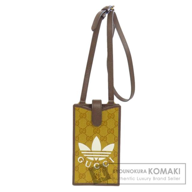 グッチ GUCCI 702203  GGクリスタル アディダスコラボ フォンポーチ  アクセサリーポーチ PVC 中古