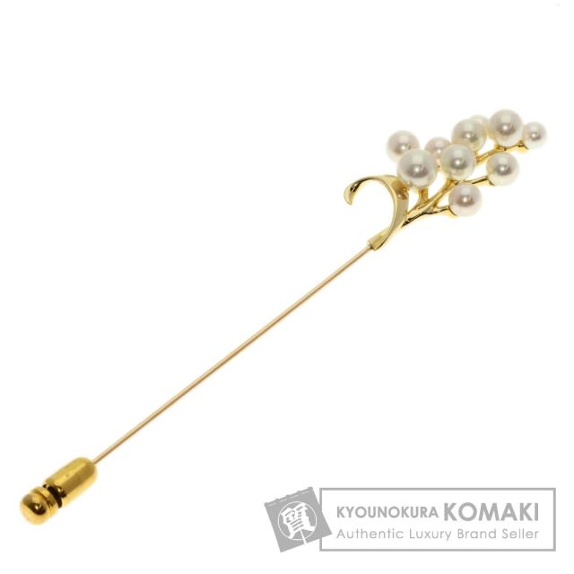 MIKIMOTO ミキモト パール　真珠　ピンブローチ ネクタイピン　タイピン MIKIMOTO ミキモト 牛モチーフ ピンブローチ シルバー 真珠 ベビー