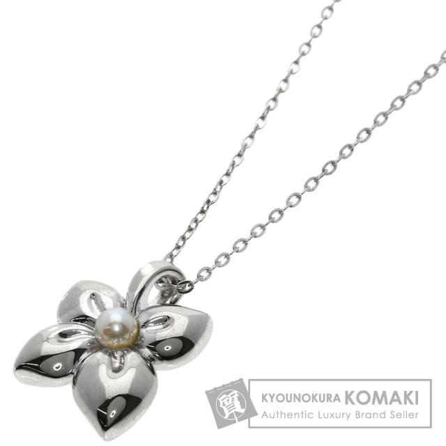ミキモト MIKIMOTO  パール 真珠  ネックレス シルバー レディース  中古