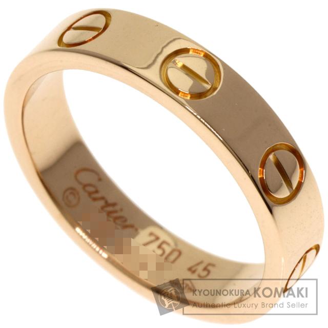 カルティエ CARTIER ミニ ラブリング #45 リング・指輪 K18