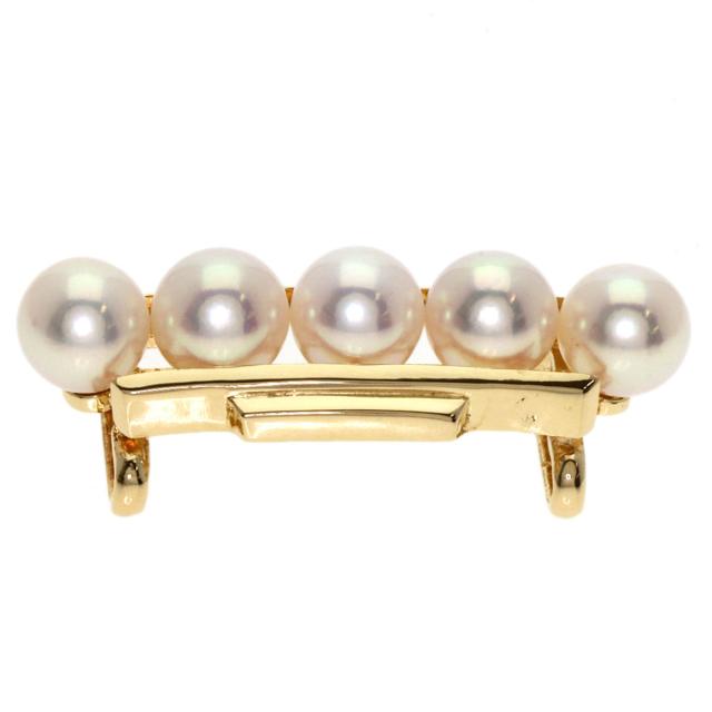 ミキモト MIKIMOTO  パール 真珠  帯留め K14イエローゴールド レディース  中古 ミキモト MIKIMOTO パール 真珠 帯留め K14イエローゴールド