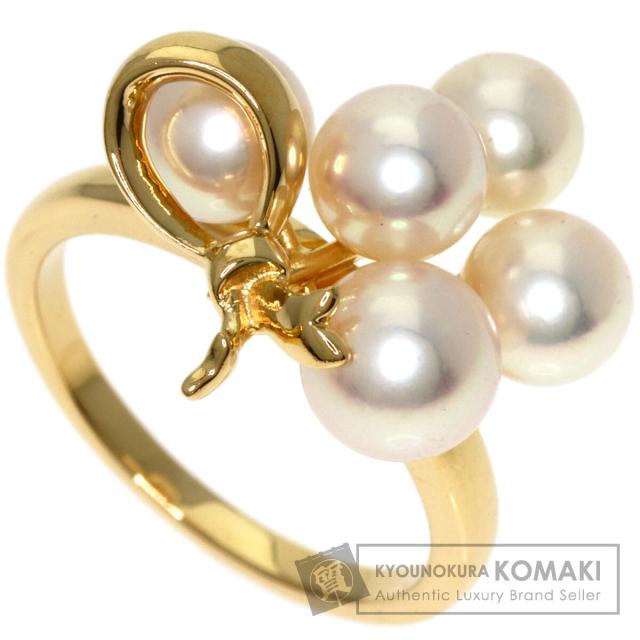 ミキモト MIKIMOTO パール 真珠 リング・指輪 K18イエローゴールド レディース 中古