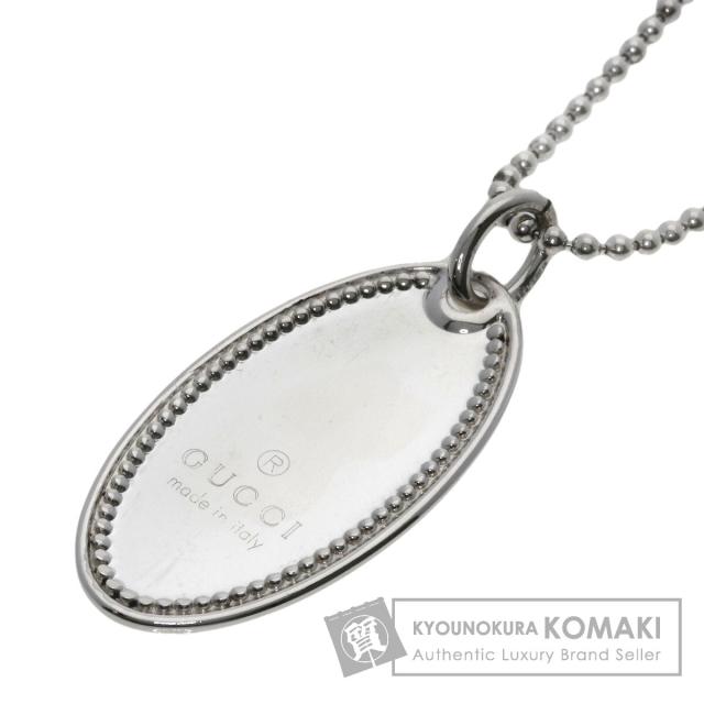 GUCCI シルバー ロゴペンダント ネックレスネックレス シルバー