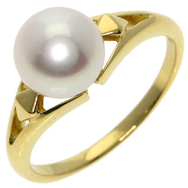 ミキモト MIKIMOTO アコヤパール 真珠 リング・指輪 K18イエロー