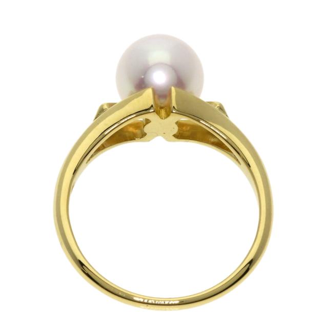 ミキモト　MIKIMOTO あこや真珠　ベビーパール　　リング　指輪　K18 MIKIMOTO ミキモト リング 指輪 あこや真珠 7.3mm パール K18 約