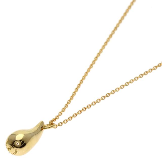 ティファニー TIFFANY&Co. ティアドロップ ネックレス K18イエロー 