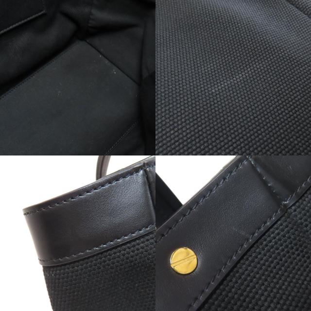 極美品✨トムフォード　2way ハンドバッグ ロゴ キャンバストート ブラック トムフォード TOM FORD TEXTURED CANVAS TOTE BAG 2WAY トートバッグ