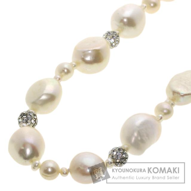 セレクトジュエリー SELECT JEWELRY  淡水パール 真珠  ネックレス ステンレススチール     中古