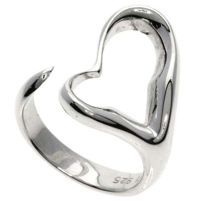 ティファニー オープンハート リング シルバー925 9号弱 c647