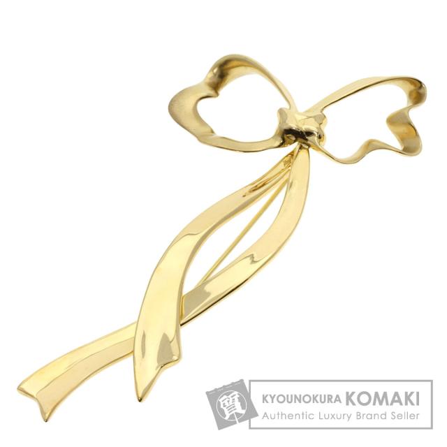 ティファニー TIFFANY&Co. リボン ブローチ ブローチ K18イエローゴールド レディース 中古