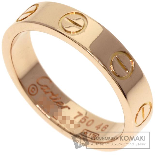 カルティエ CARTIER ミニ ラブリング #46 リング・指輪 K18ピンクゴールド レディース 中古