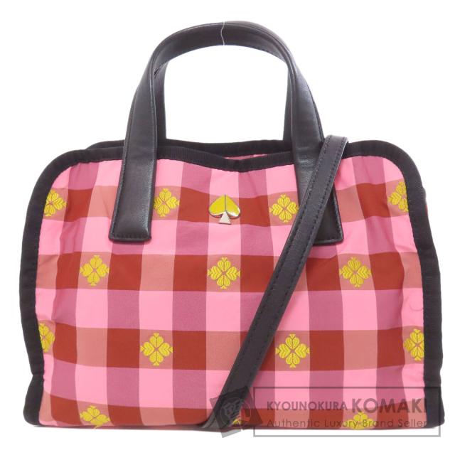 ケイトスペード kate spade  モーリー チェック柄 2WAY  ハンドバッグ ナイロン素材 中古