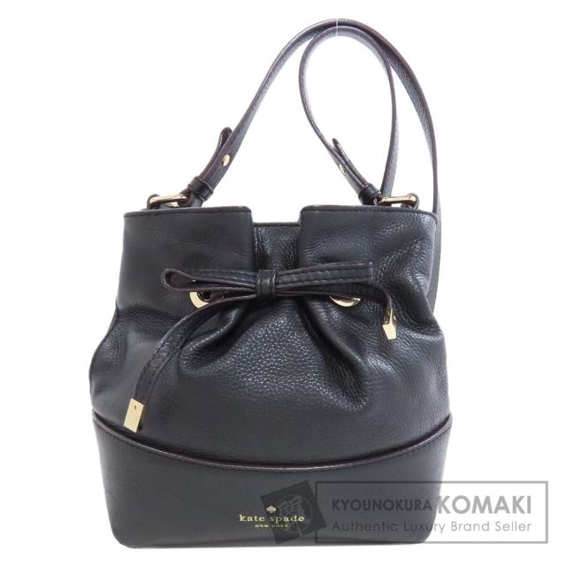 ケイトスペード kate spade  巾着 リボン  ショルダーバッグ レザー レディース  中古