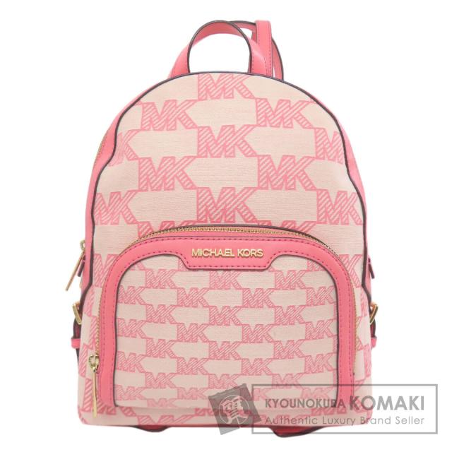 【新品】マイケルコース ピンク リュック ミニリュック　シグネチャー MK セール】RHEA ZIP(リアジップ) バックパック ミディアム - MK