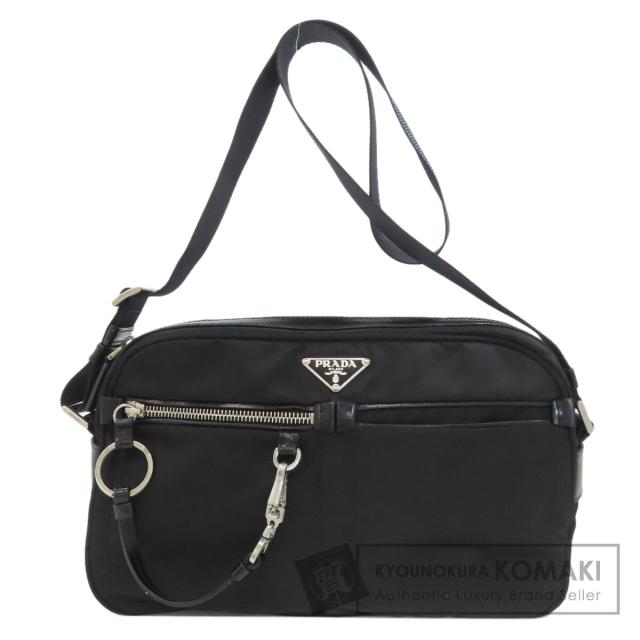 プラダ PRADA ロゴ金具 ショルダーバッグ ナイロン素材 レディース 中古 