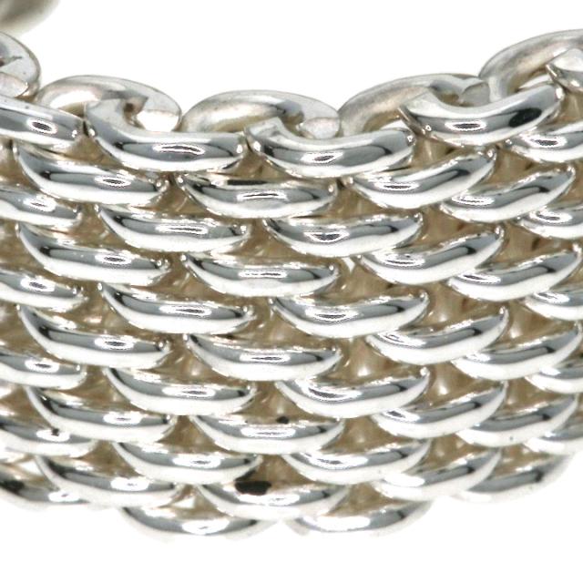 【限定値下げ】ティファニー　サマセットハートメッシュリング　シルバー　9号相当 限定値下げ】ティファニー サマセットハートメッシュリング シルバー 9