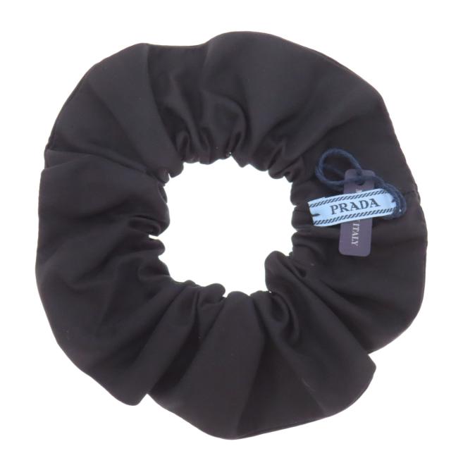プラダ PRADA  シュシュ ロゴ金具  ヘアアクセサリー ナイロン素材 レディース  中古_2