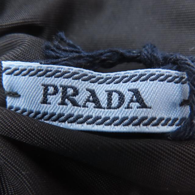 プラダ PRADA  シュシュ ロゴ金具  ヘアアクセサリー ナイロン素材 レディース  中古_5