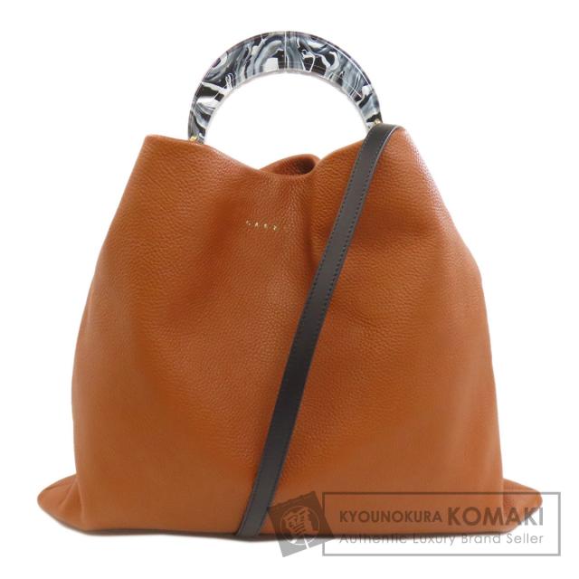 マルニ MARNI ヴェニス 2WAY トートバッグ レザー レディース 中古