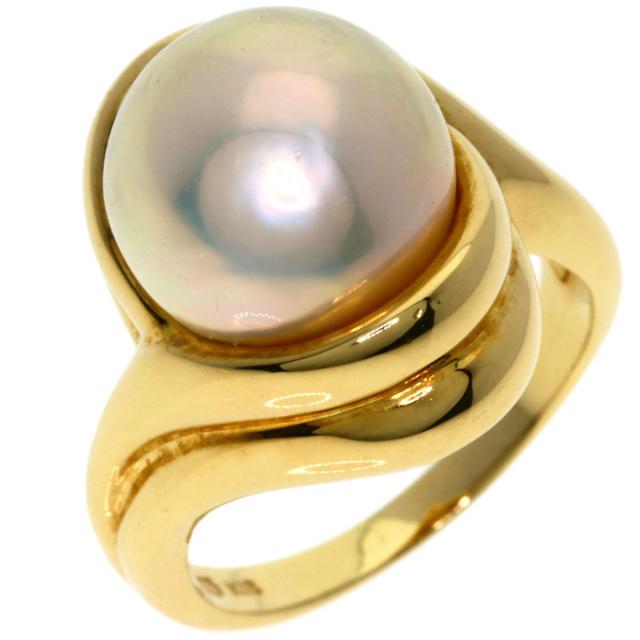 タサキ TASAKI  マベパール 真珠  リング・指輪 K18イエローゴールド レディース  中古