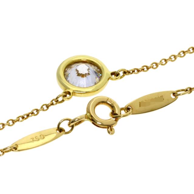 ティファニー バイザヤードネックレス　K18 ティファニー バイザヤード シングルダイヤモンド ペンダント K18